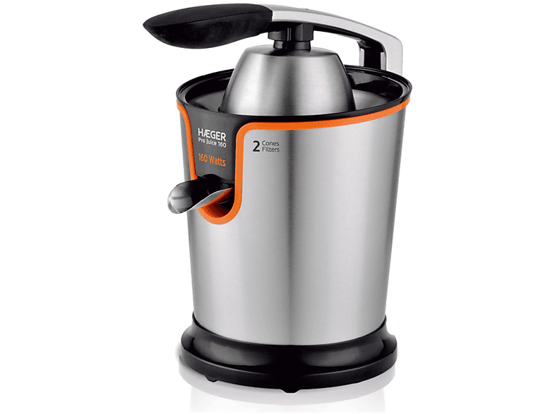 Exprimidor | HAEGER PRO JUICE, 160 W, Plata 