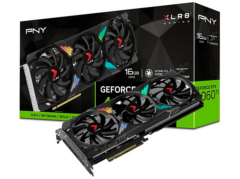 Tarjeta gráfica | PNY GeForce RTX 4060 Ti 16GB XLR8 Gaming VERTO EPIC-X, GDDR6, PCI Express x16 4.0 