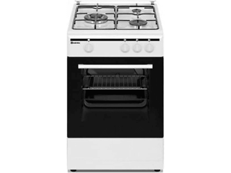 Cocina de gas + Horno eléctrico | G130W BUT MEIRELES, 3 zonas, 50,0 l, 55 cm, Gris 