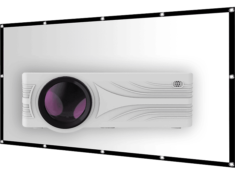 Proyector LED | LA VAGUE LV-HD240 Wi-Fi BUNDLE, 1.920 x 1.080 Pixel, 30000 h, HD-ready, blanco 