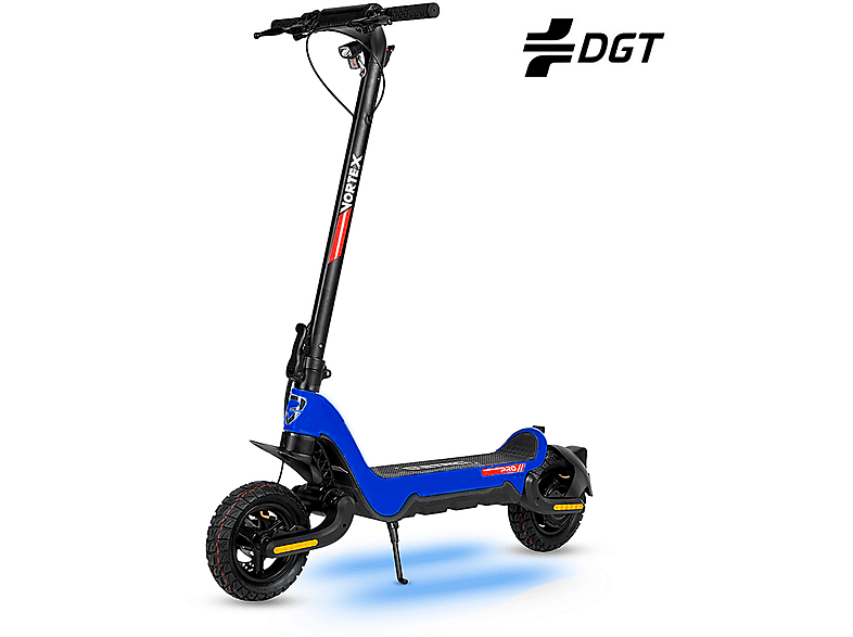 Patinete eléctrico | ECOXTREM VORTEX BLUE Homologado, 1000 W, 150 kg, 15000 mAh, 25 km/h, Azul 