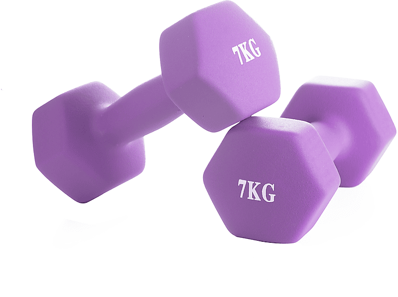 Mancuernas | ITALIAN DESIGN NEO DUMBBELL 1 PAIR KG 7, Morado