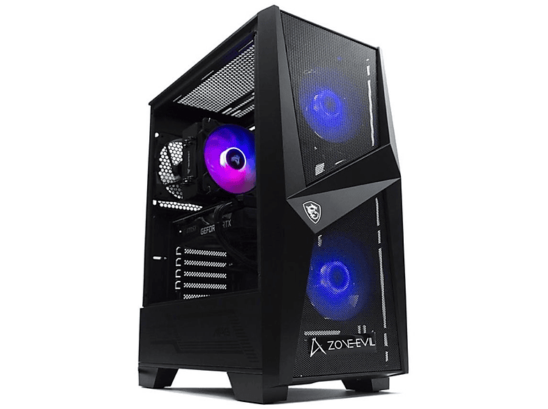 PC Sobremesa | ZONE EVIL Zone Evil Intel Core i5-13400F/16GB/1TB SSD/GTX1650/Wifi/Ordenador Gaming, Intel Core i5-13400, 16 GB RAM, 1 TB SSD, GeForce® GTX 1650, Sin sistema operativo, Negro