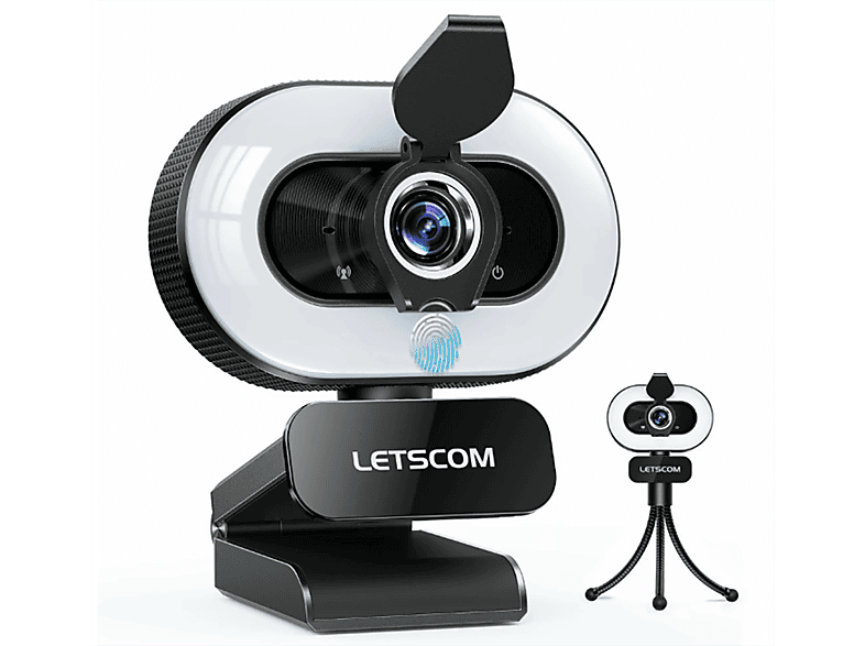 Webcam | HD 1080P Webcam 360° Drehung USB Computer mit Mikro T3601 Schwarz,Full HD-Webcam FINE LIFE PRO, negro