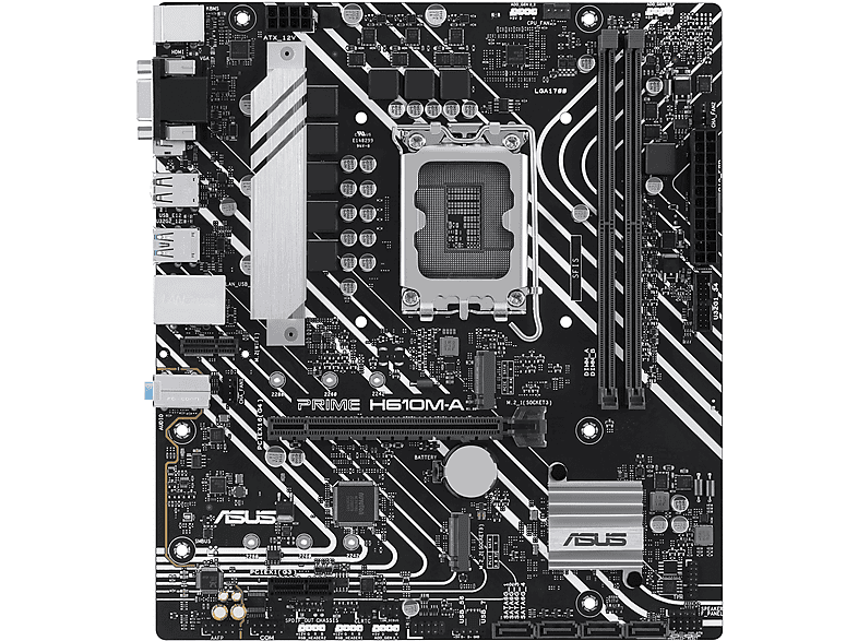 Placa base | PRIME H610M-A-CSM Intel H610 LGA 1700 micro ATX ASUS, micro ATX, Intel H610, LGA 1700, Multicolor 