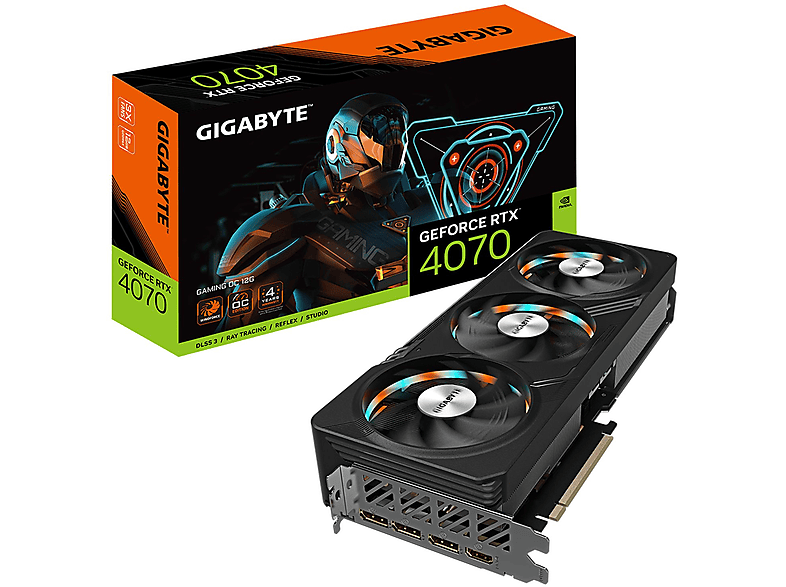 Tarjeta gráfica | GIGABYTE GV-N4070GAMING OC-12GD, GDDR6X, PCI Express 4.0