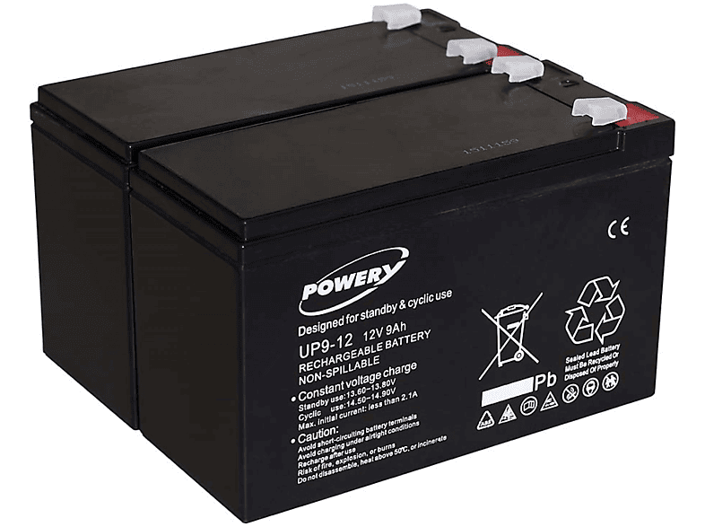 Baterías de Plomo | APC Powery Batería de GEL para SAI APC RBC48 9Ah 12V 