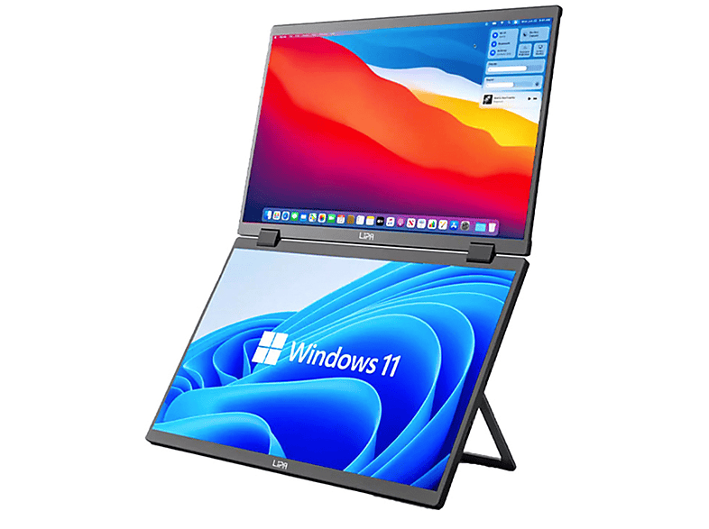 Monitor | LIPA HDR-72 portátil dual doble pantalla, 15,6 