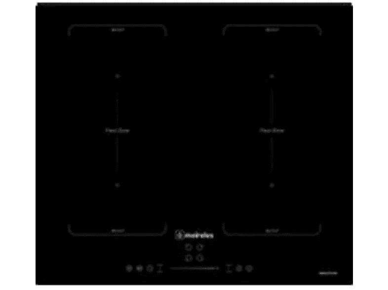 Placa de inducción | MEIRELES FREE COOK, 2 zonas, 590 mm, Negro