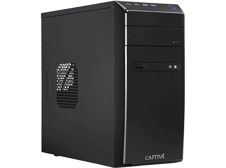 PC sombremesa | CAPTIVA Power Starter I84-353, Intel Core i5 11400, 6 Núcleos, 16 GB RAM, 480 GB SSD, UHD Graphics, Windows 11 Home (64 Bit), Negro 