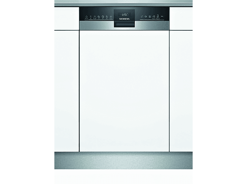 Lavavajillas integrable 45 cm | SIEMENS SR55ZS11ME, 10 servicios, 6 programas, 448 mm, Inox 