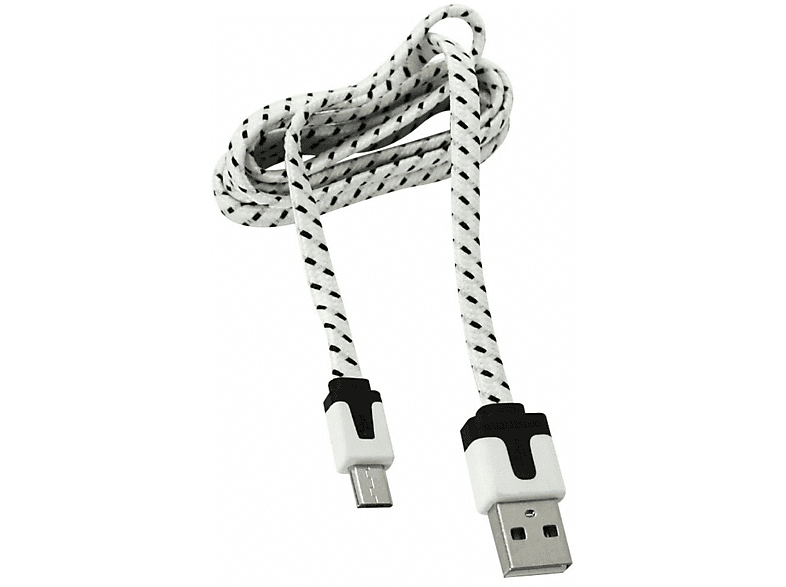 Cable USB | GRUNDIG 3504, USB 2.0, Blanco/Negro