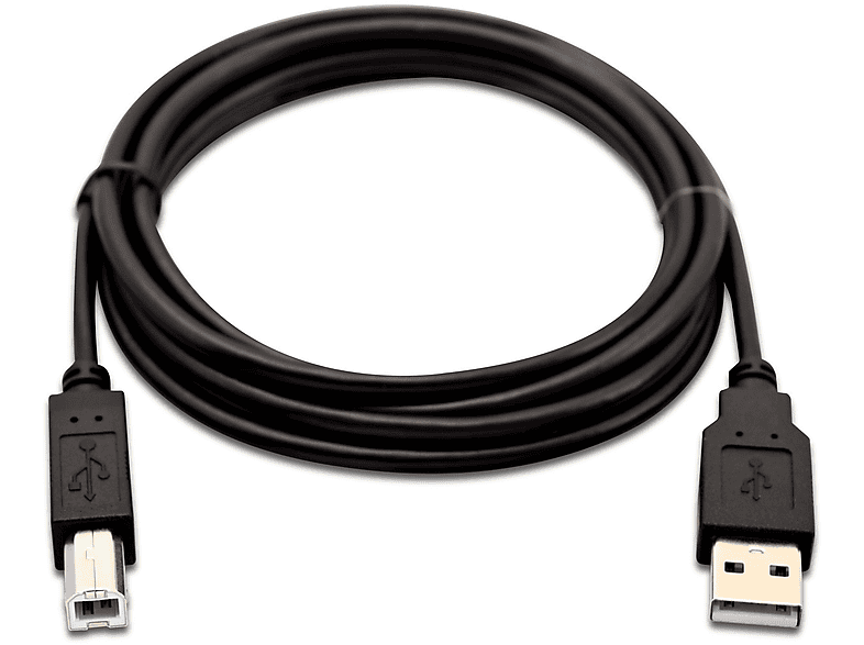 Cable USB | V7 V7USB2AB-02M-1E, USB 1.1, Negro