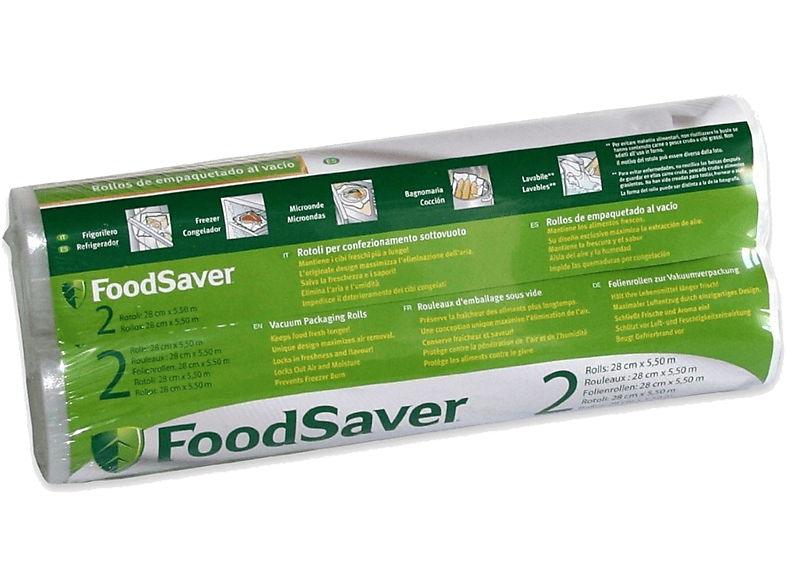 Pack de rollos de envasado | FoodSaver FSR 2802-I-065, 2 unidades, 28cm