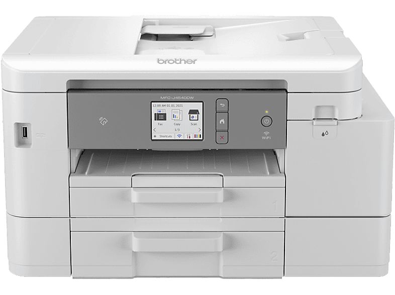 Impresora multifunción tinta | Brother MFCJ4540DWXL, Impresión doble cara, Color, WiFi, Fax, NFC, Gris