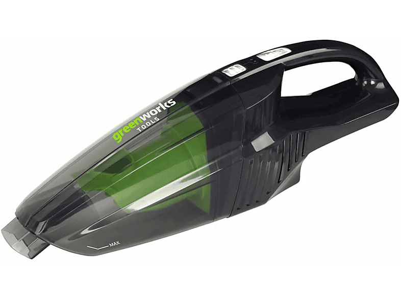 Aspirador sin bolsa | GREENWORKS Aspirador De Mano G24hv - 24 V, 160 W, 0,5 l, Negro 