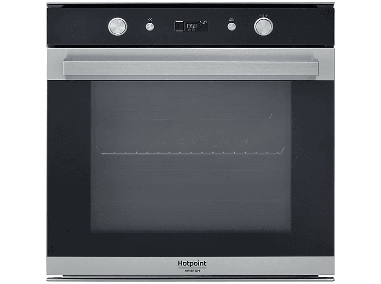 Horno multifunción | HOTPOINT-ARISTON FI7 864 SH IX HA, Cable de corriente, 73 l, 59,5 cm, Negro, Plata