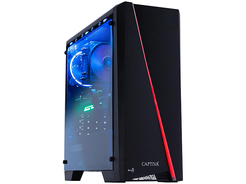 PC gaming | CAPTIVA Highend Gaming R73-858, AMD Ryzen 7 5800X, 8 Núcleos, 32 GB RAM, 1 TB SSD, GeForce RTX™ 4070, Windows 11 Home (64 Bit), Windows 11 Home (64 Bit), Negro 