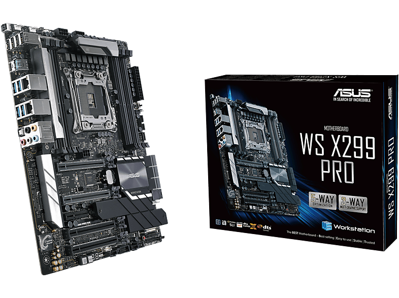 Placa base | WS X299 PRO Intel® X299 LGA 2066 (Socket R4) ATX ASUS, ATX, Intel® X299, LGA 2066 (Socket R4), Multicolor 