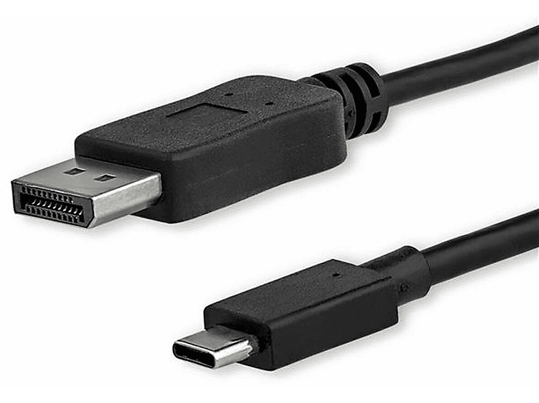 Cable USB | STARTECH CDP2DPMM1MB, USB 2.0, Negro 