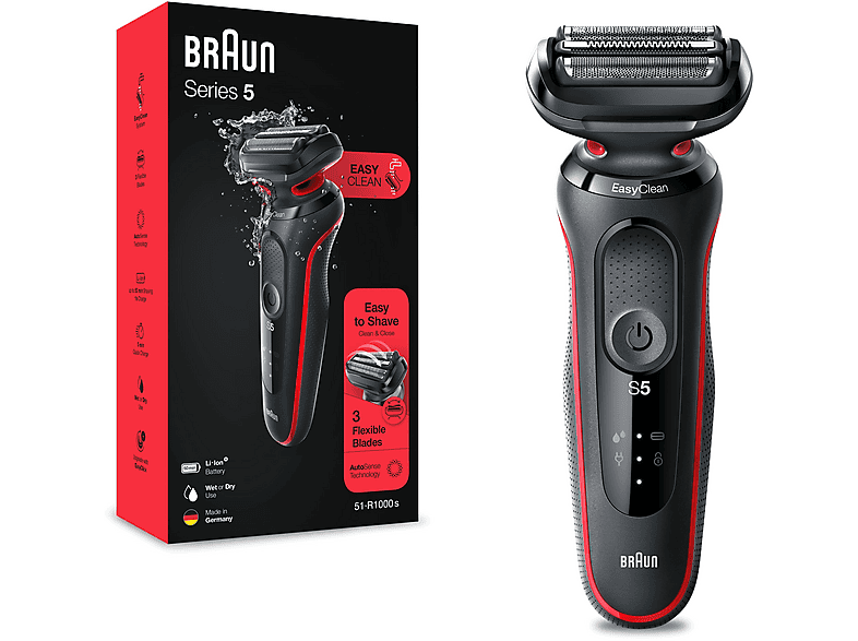 Afeitadora | BRAUN 50-R1000s, 50 min, Negro 