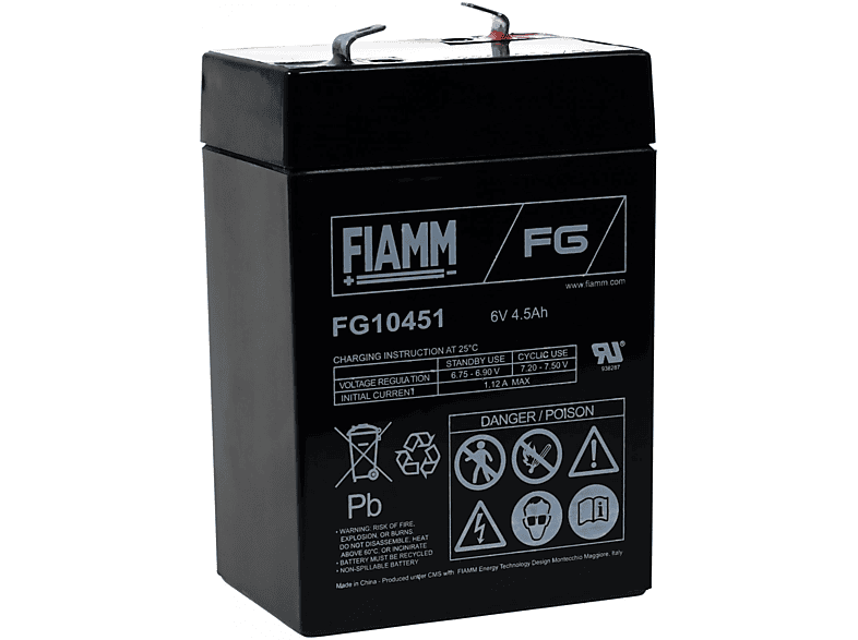 Baterías de Plomo | FIAMM FIAMM Batería de plomo-sellada FG10451 