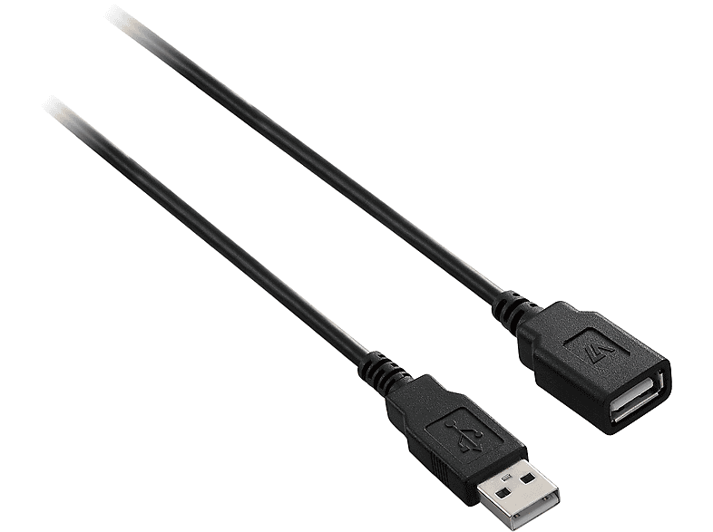 Cable USB | V7 FBA_V7E2USB2EXT-03M, USB 2.0, Negro