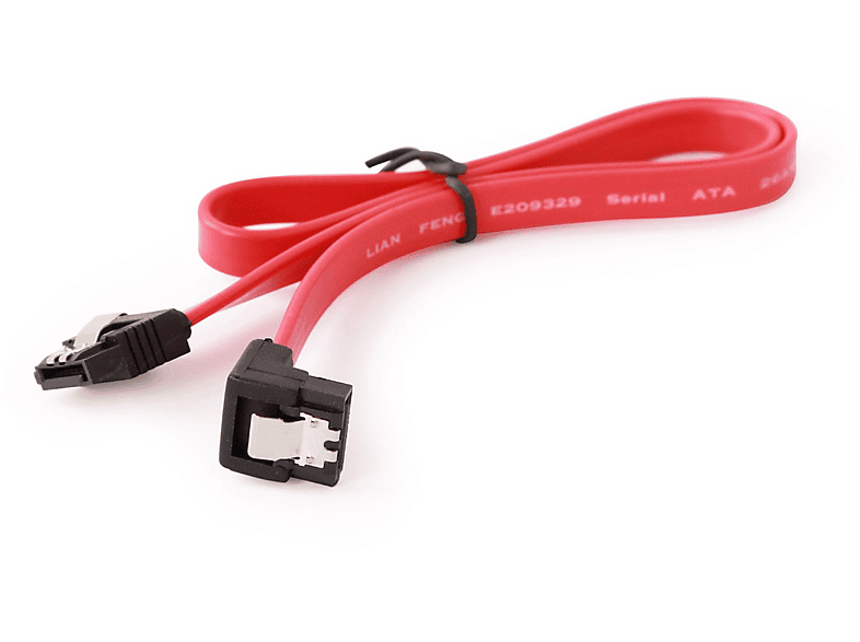 Sata III | GEMBIRD Gembird CCSATAMDATA90, 0,5 m, SATA III, Hembra/Hembra, Negro, Rojo, Derecho, Abajo