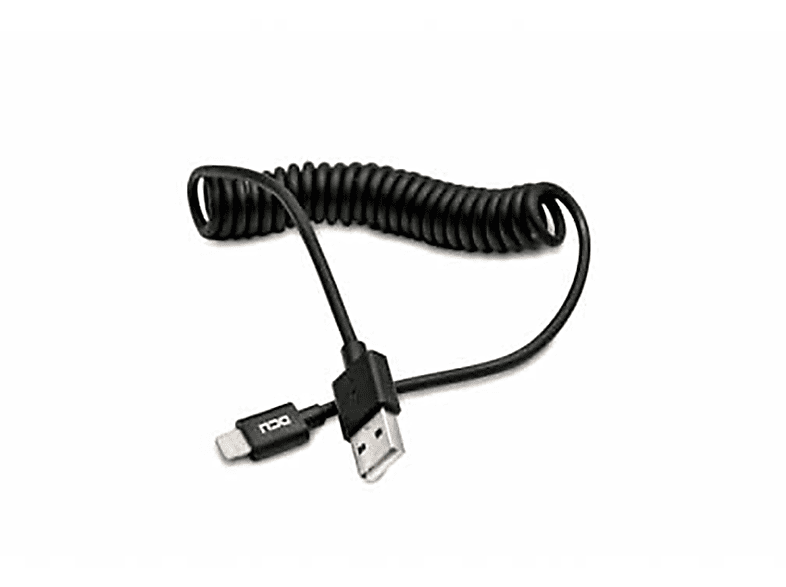 Cable | DCU DCU CABLE NEGRO LIGHTNING A USB RIZADO 1,5 METROS 