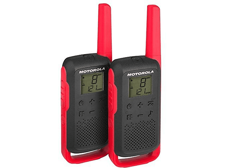 Walkie Talkies | Motorola Talkabout T6 PMR 2 Unidades 16 Canales 121 Códigos LCD Alcance 8 Km AA