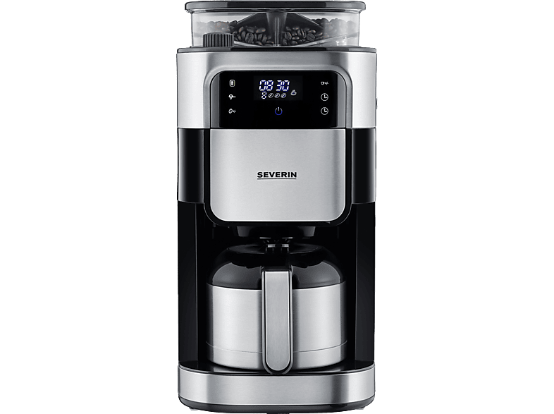 Cafetera de goteo | SEVERIN KA 4814, 1,000 W, 1 l, 8 tazas, Cepillado 