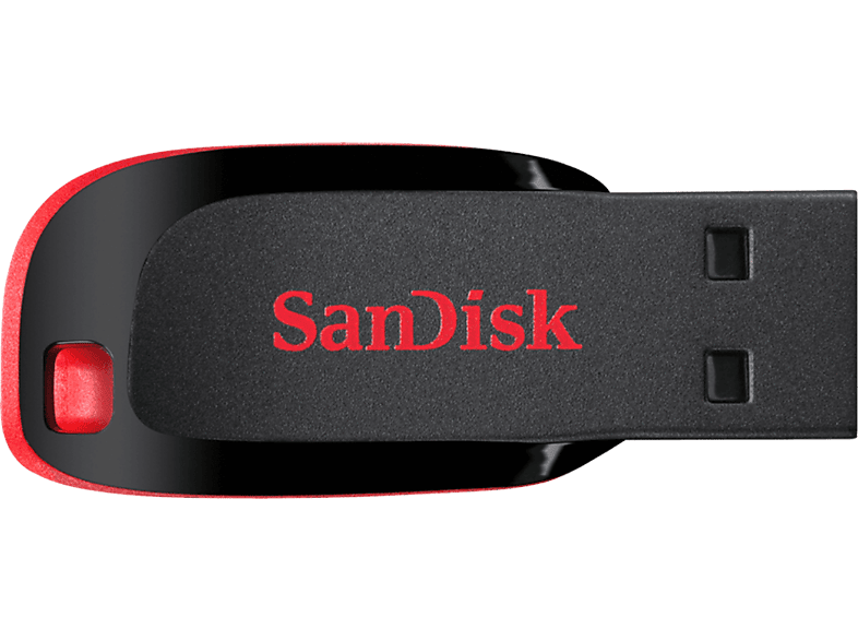 Memoria USB 64 GB | SanDisk Cruzer Blade, USB 2.0, USB-A, Ultracompacta, Unidad Flash Elegante, Negro