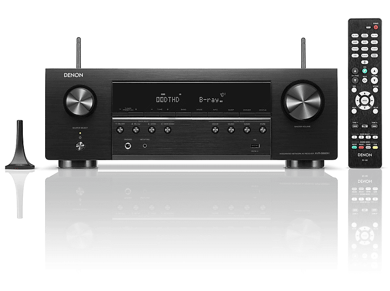 Receptores AV | DENON AVR-S660H Black / Receptor AV 5.2ch 135W 8K DENON, Negro