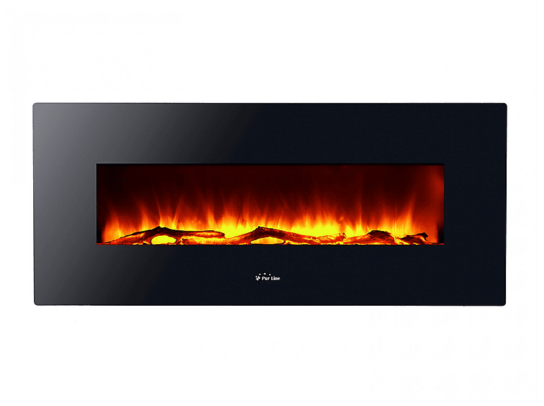 Chimenea eléctrica | PURLINE CHE-515, 1600 W, Negro 