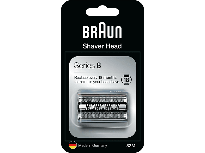 Recambio para afeitadora | Braun 83 M, Para la afeitadora eléctrica Series 8, Plata