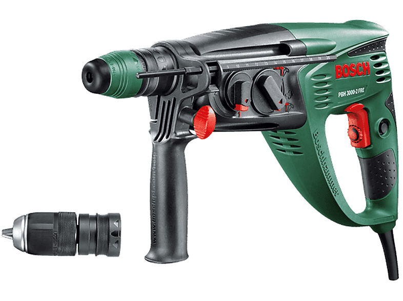 Martillo perforador eléctrico | PBH 3000-2 FRE BOSCH, Negro, Verde, Rojo 