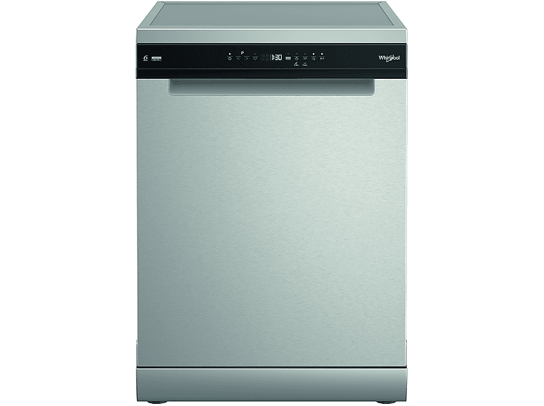 Lavavajillas | Whirlpool W7F HP43 X, 15 cubiertos, 10 programas, 60 cm, Tercera bandeja, 6th SENSE, Inox