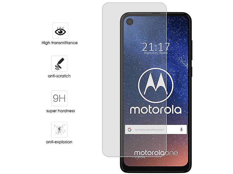 Protector pantalla móvil | Motorola One Vision TUMUNDOSMARTPHONE, Motorola, Motorola One Vision, Cristal Templado 