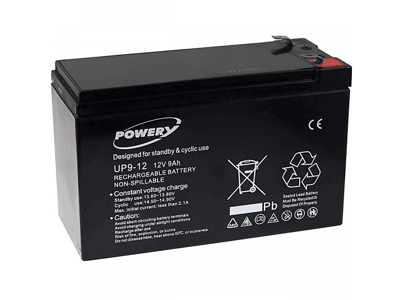 Baterías de Plomo | POWERY Powery Batería de GEL para SAI APC Back-UPS BK500EI 9Ah 12V 