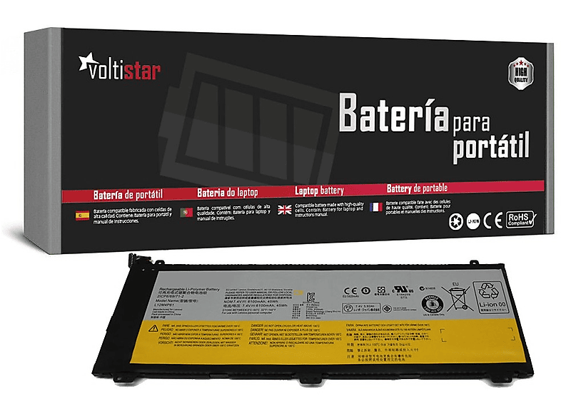 Batería para portátil | VOLTISTAR BATERÍA PARA PORTÁTIL LENOVO IDEAPAD U330P U330T U330 TOUCH L12M4P61 L12L4P61