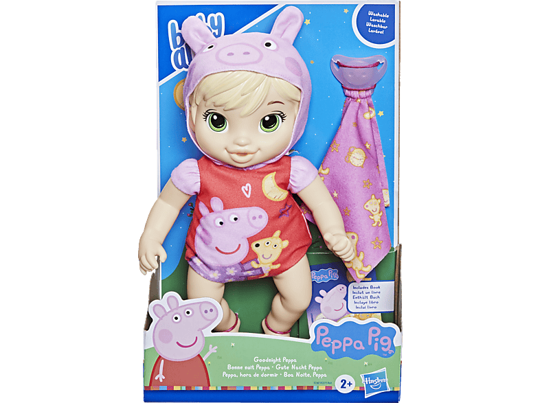 Muñeca | Muñeca Peppa Pig hora de dormir Cabello rubio BABY ALIVE