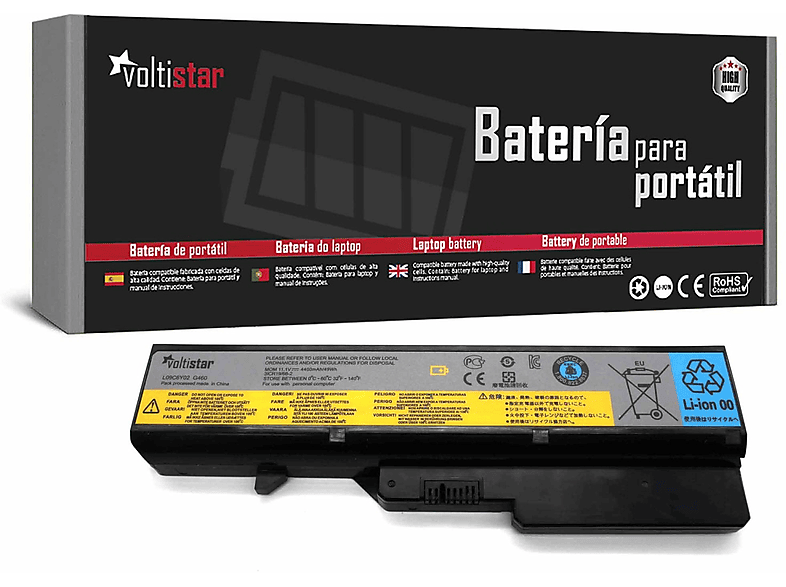 Batería para portátil | VOLTISTAR BATERÍA PARA PORTÁTIL LENOVO G470 B570 Z470 G460 G465 G475