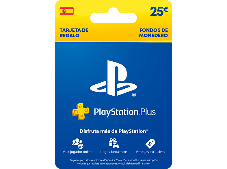 Tarjeta regalo de PlayStation 25€ | Sony Playstation Live Card Plus