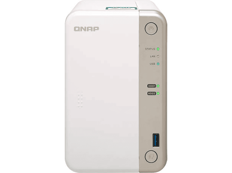 Servidor NAS | QNAP TS-251B J3355 Ethernet Torre Blanco