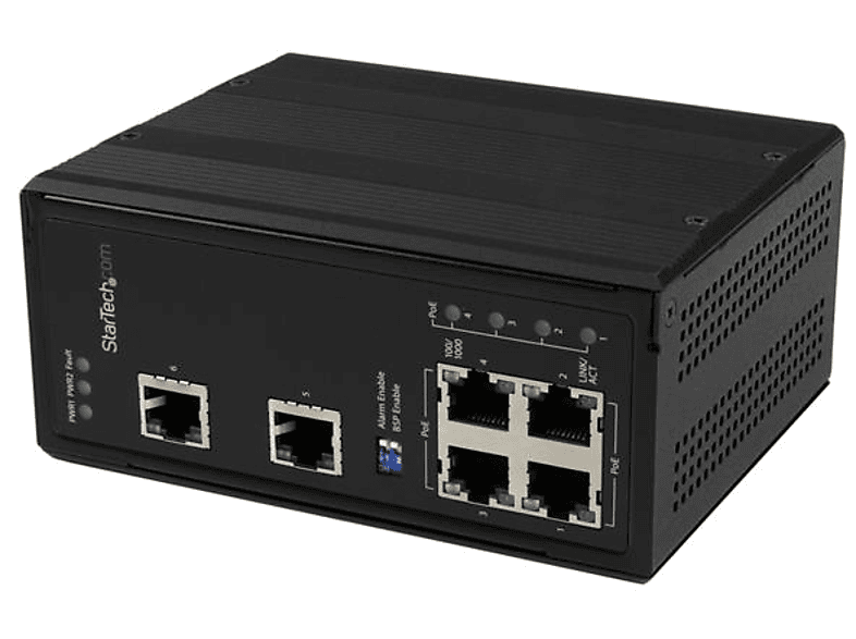 Switch Ethernet | StarTech.com IES61002POE Switch Conmutador 6 Puertos Gigabit Ethernet 4PoE