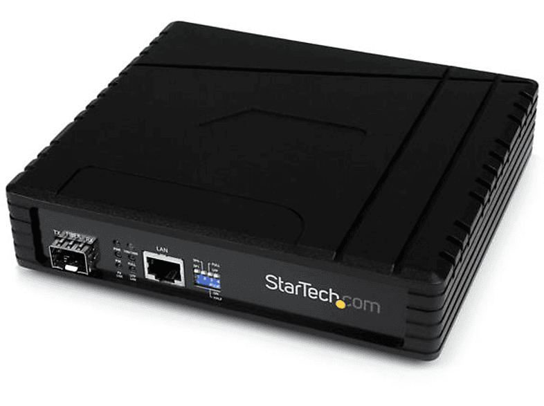 StarTech.com Conversor de Medios Gigabit RJ45 a Fibra Óptica SFP PoE PSE Alimentación por Ethernet