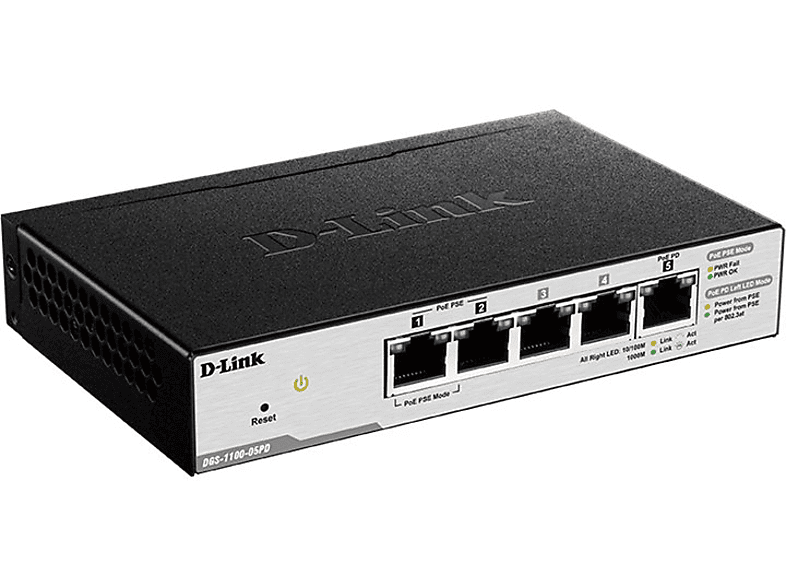 D-LINK D-LINK DGS-1100-05PD / SWITCH 5 P GIGABIT