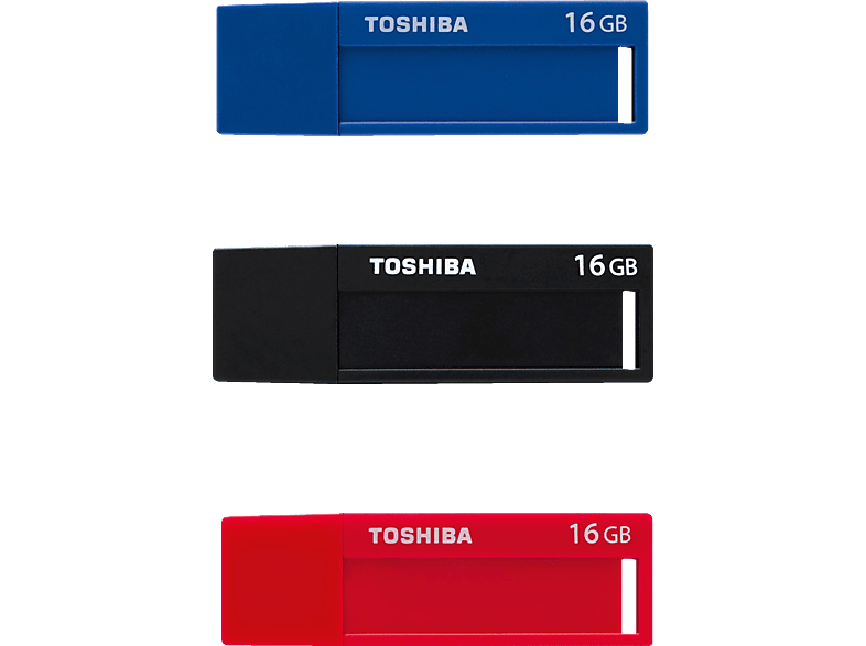 Pack 3 Unidades-USB 3.0-16GB -Toshiba TransMemory U302 Negro