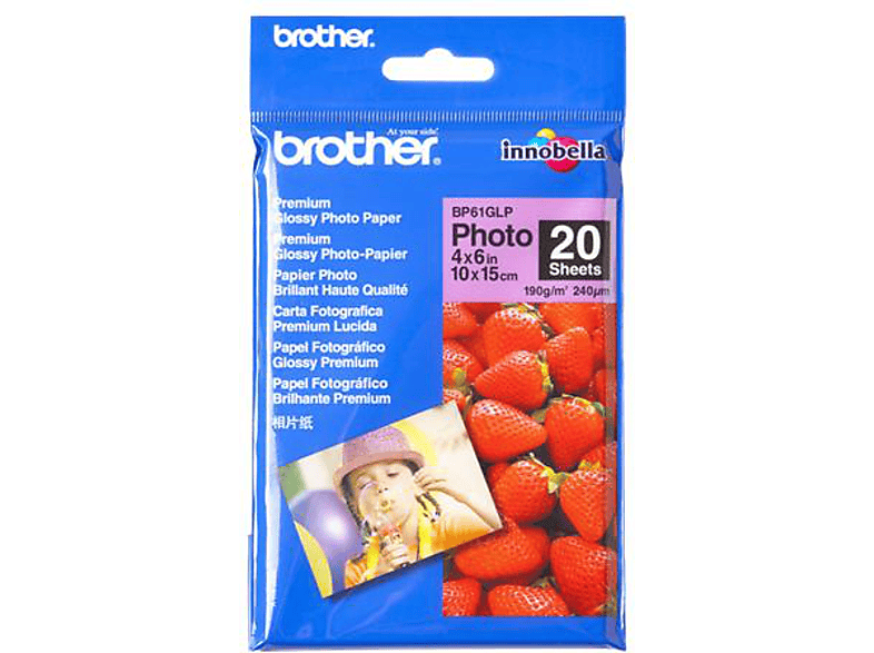 Brother Papel Fotográfico Glossy Premium 10x15 cm BP61GLP