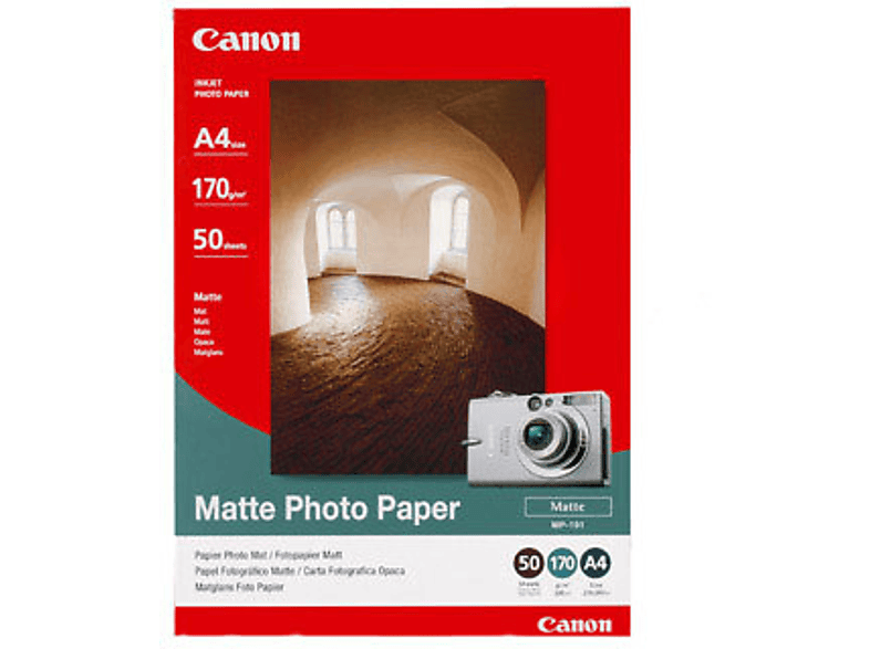 Canon MP-101 | Papel fotográfico mate - A4 (210 x 297 mm) - 50 hoja(s) - para PIXMA iP90